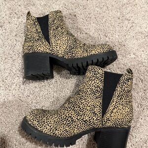 MIA Tan and Black Ankle Boots